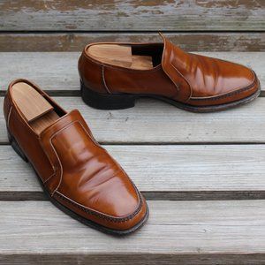 VTG 70s Tan Venetian Loafer, Burnished Calfskin